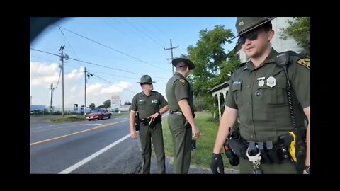 West Virgina State Troopers Detain Me in Virgina , after filing Police Report of Man with A 🔫