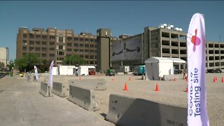 COVID-19 testing continues at site of former BMO Harris Bradley Center