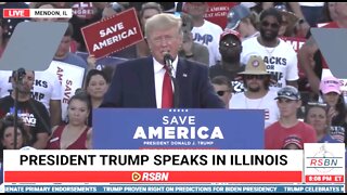 LIVE: Donald Trump Holds Save America Rally in Mendon, Illinois...