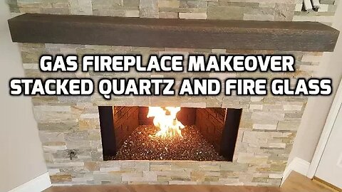 Fireplace Makeover Quartz Wall Stone Installation