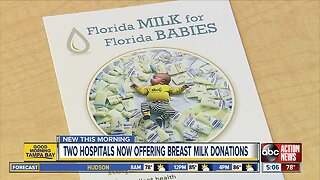 Breast milk depot sites coming to two Tampa Bay area hospitals