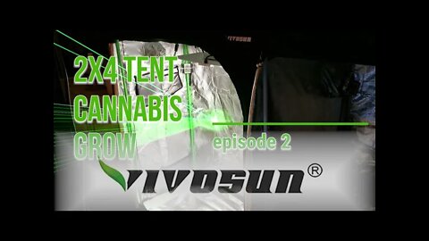 Vivosun Grow Tent 2x4 MAC1 Cannabis Grow ep. 2 🔨 #Vivosun #420 #MAC1