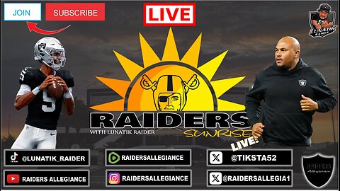 #RAIDERS SUNRISE LIVE! W/ LUNATIK RAIDER: WHAT DO AP & THE RAIDERS HAVE COOKIN'?