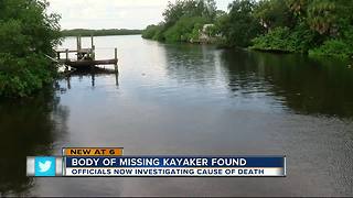 Body of missing kayaker found