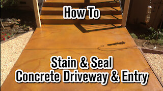 Stain and Seal Concrete Driveway