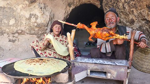 Love Story in a Cave | Old Lovers Living in a Cave Like 2000 Years Ago| Village life Afghanistan P5
