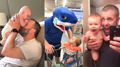 Cute Baby And Hilarious Dads | Funny Moments||Compilation of October 2021 || #8