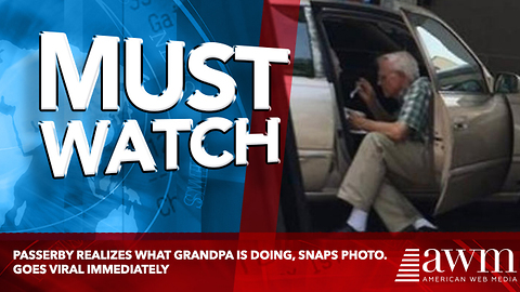 Passerby Realizes What Grandpa Is Doing, Snaps Photo. Goes Viral Immediately