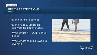 Beaches reopen with rules in place