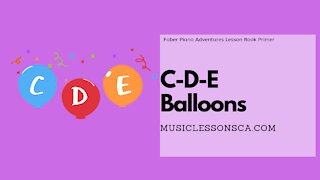 Piano Adventures Lesson Book Primer - CDE Balloons