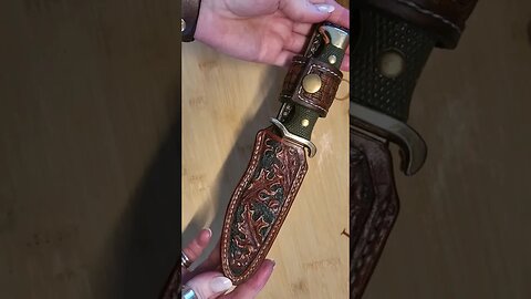 Making Leather Knife Sheath #leathercraft #nieto #knifesheath