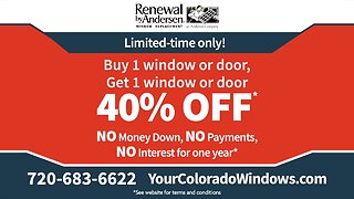 Renewal By Andersen- BOGO 40% Off A Window or Door