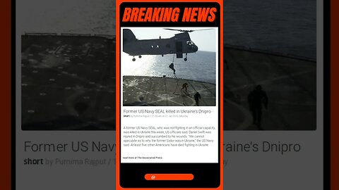Former US Navy SEAL killed in Ukraine #news