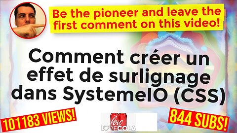 Comment créer un effet de surlignage dans SystemeIO (CSS)