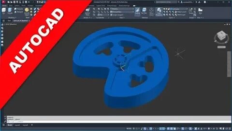 5.5 Schwungscheibe - Flywheel - Autocad 2024 Taining - Part Design