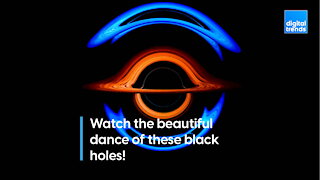 Watch the beautiful dance of these black holes!