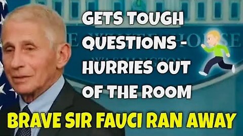 Fauci RUNS AWAY from Peter Doocy Questions today…