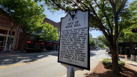 Walk and talk tour of the Rock Hill, SC, town center - Small Towns - Cities - Vlogging America