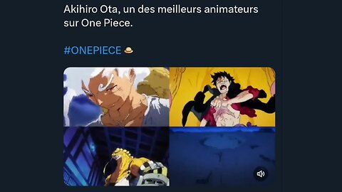 Akihiro Ota, un des meilleurs animateurs sur One Piece.