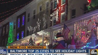 Baltimore among top 25 cities to see holiday lights