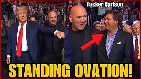 CROWD GOES WILD IN NYC when Trump and Tucker Carlson Walkout at UFC 295 With Kid Rock & Dan Bong!no