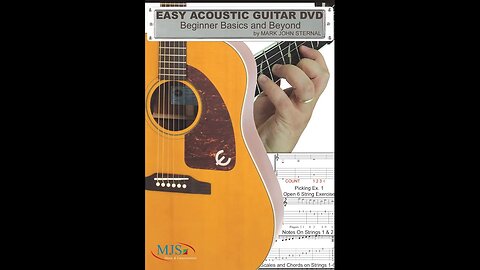 EASY ACOUSTIC GUITAR episode 12 Song On Strings 1 2 3 w Beginner C & G Chords