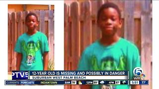 12-year-old boy missing in suburban West Palm Beach