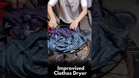 Improvised Clothes Dryer 🤣 #shorts #Trending #Shorts #asmr