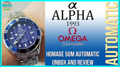 Wow! | Alpha 1993 Omega Seamaster Homage(pre-2012)50m Chinese Automatic Unbox & Review