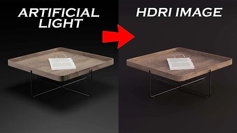 ARTIFICIAL LIGHT vs HDRI TEXTURE IMAGE #blender #cgi #tutorial