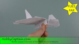 Paper plane with long flight time, How to fold the "Horned Owl" paper airplane