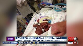 Bakersfield family looks to bring awareness to the Safely Surrendered Baby Law