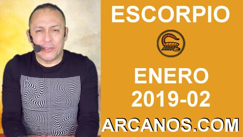 HOROSCOPO ESCORPIO-Semana 2019-02-Del 6 al 12 de enero de 2019-ARCANOS.COM