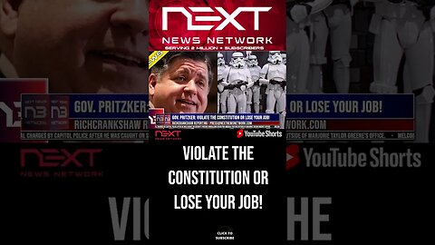 Gov. Pritzker: Violate the Constitution or Lose Your Job! #shorts