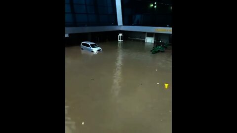 Banjir di Bandara Terminal 3 Soekarno Hatta