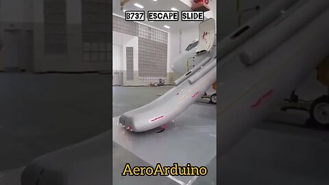 Guys Blowing #B737 Escape Slide in Clean Room Hangar #Aviation #AeroArduino