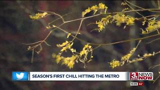 Season's first chill hitting the metro