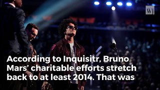Famous Celeb Bruno Mars Buys Struggling Community 24,000 Thanksgiving Meals