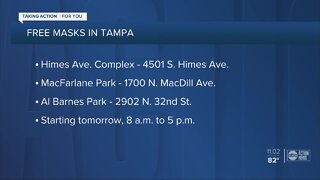 Where you can get a free mask in Tampa Bay