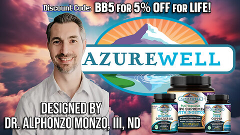 Dr Monzo's AzureWell supplements! Check it out. Code BB5