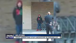 Good Samaritans help stop a man attempting to carjack elderly woman in Milford