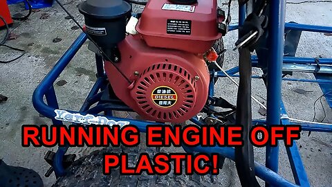 Running Gokart off Plastidiesel!! (Diesel made from Plastic)