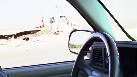 Viewer video shows semi truck crash on Highway 99 at Elmo Highway