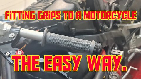 Best way to fit Motorcycle handlebar grips with Lock wire