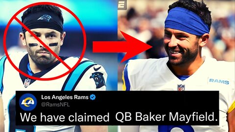 QB Baker Mayfield Is Head To The Los Angeles Rams After Being CUT By The Panthers
