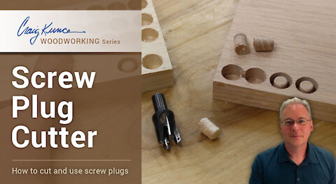 Woodworking - How I use a screw plug cutter