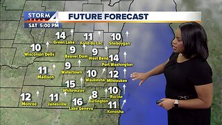 Sunny, breezy Saturday