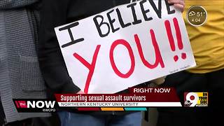 NKU students rally to support sexual assault survivors