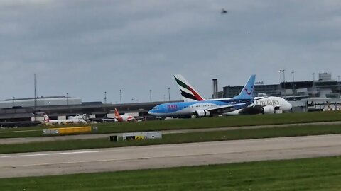 Manchester Airport Plane Spotting, Take offs, Ground Movements & Aircraft Landings