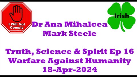 Dr Ana Mihalcea Mark Steele Truth, Science & Spirit Ep 16 Warfare Against Humanity 18=Apr-2024